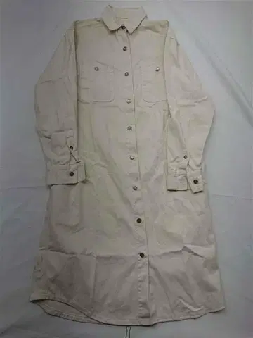 캘빈클라인 아이보리 긴팔 셔츠 원피스 M