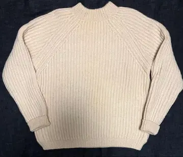 영국제 꽈배기 울 스웨터 오프화이트 L / 피터 스톰