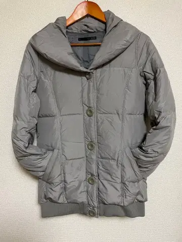 헤더 다운 코트 그레이 여성용 L 다운 자켓 다운 90%