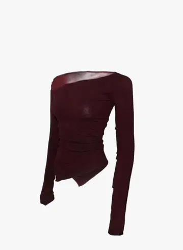 theredthread S sheer asymmetric tops