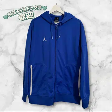 레어 수입 새상품급 JORDAN 새상품급 지퍼 후드티 블루 M