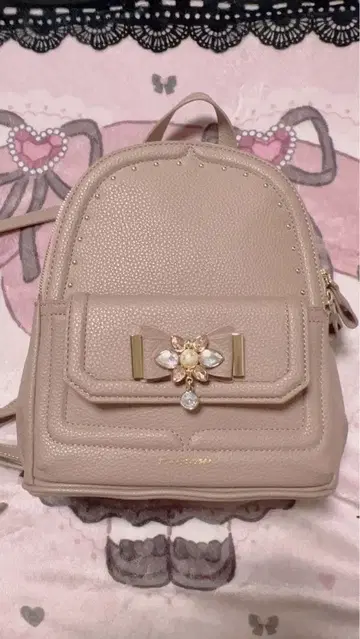 사만사 베가 비쥬 백팩 핑크 베이지