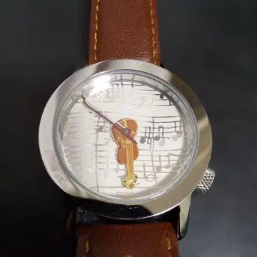 AKTEO 바이올린 디자인 손목시계 배터리 교체 완료 작동품