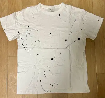 HEAR MY NAME. 스플래터 패턴 T셔츠