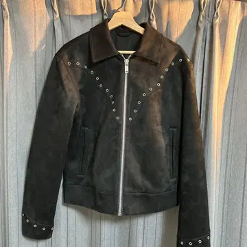 ZARA 스터드 장식 블랙 라이더 자켓