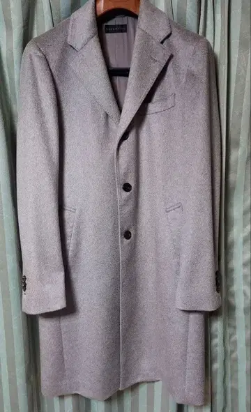 HILTON 캐시미어 체스터 코트 그레이