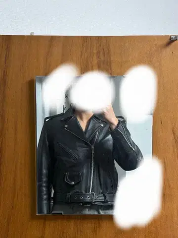 가죽 더블 라이더 자켓