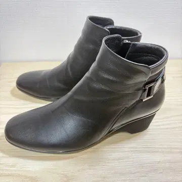 [ 새상품급 ] 긴자 요시노야 숏부츠 사이드 지퍼 가죽 23cm