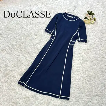 DoCLASSE 두클라쎄 니트 원피스 네이비 포멀