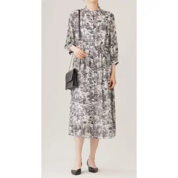 [ 새상품급 ] 24년 제조 자유구 랜드스케이프 프린트 원피스