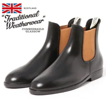 [트래디셔널 웨더웨어] 박스 포함 미사용 사이드 고어 레인부츠 24cm