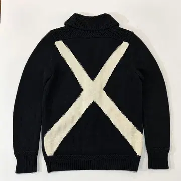 오리지널 페이크 x KAWS 숄카라 가디건 블랙 2