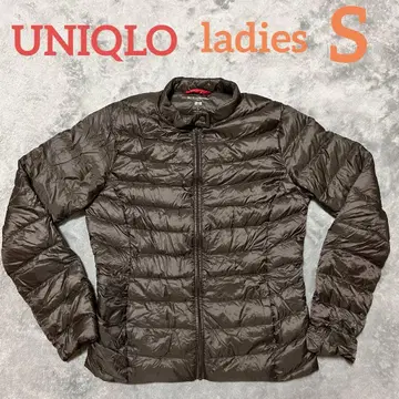 유니클로 x 이네스 울트라 라이트 다운 여성용 S 다크 브라운