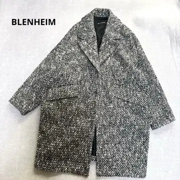 BLENHEIM 브렌헤임 트위드 체스터 코트 울 S