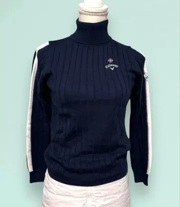 [ 새상품급 ] Callaway 네이비 터틀넥 니트 스웨터