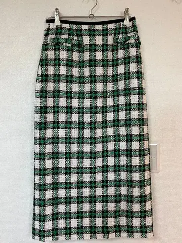 유나이티드 애로우즈 체크 무늬 스커트 사이즈 34