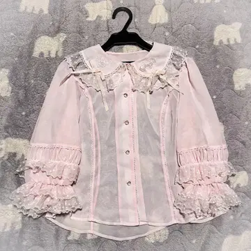 angelic pretty 7부 소매 블라우스 핑크
