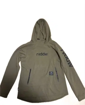 rvddw 후드 부착 올리브 그린 후드티
