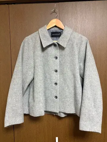 mizuiroind 울 숏 플레어 코트