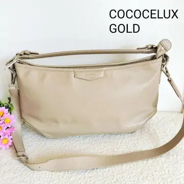 새상품급 코코 럭스 골드 2way 핸드/숄더백 베이지