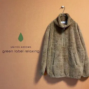 [ 새상품급 ] 그린 라벨 릴랙싱 하프 지퍼 플리스 베이지 F 사이즈