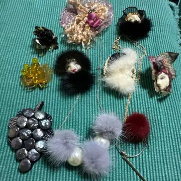 빈티지풍 브로치 코사지 세트