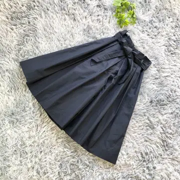 RU (알유) [M] 리본 포함 네이비 kon 가우초 팬츠