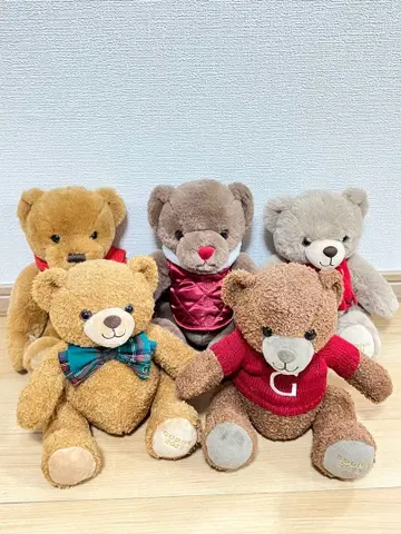 GODIVA 고디바 테디 베어 봉제 인형 5개 세트