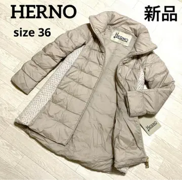 [새상품] 정가 18만 HERNO 울 절개 다운 코트