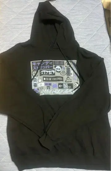 캔디 스트리퍼 캔스파 후드티 블랙