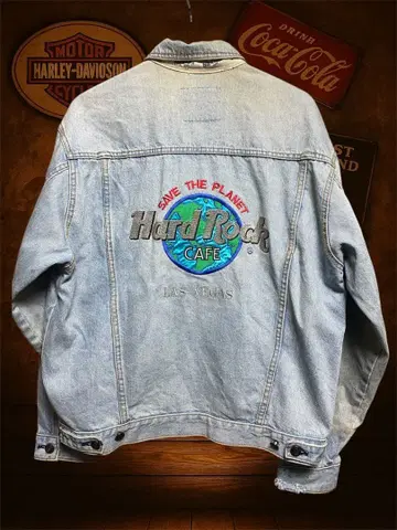 [ 대방출 세일! ] Hard Rock CAFE 데님 자켓