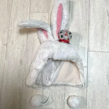 새상품급 도쿄 디즈니 리조트 원더랜드의 앨리스 화이트 토끼 팬캡