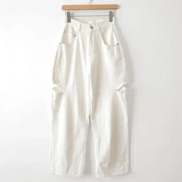 새상품급 FROMFIRST musee 데미지 데님 빅 루즈