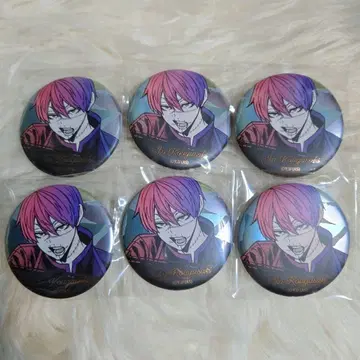 도겐안키 메탈릭 캔뱃지 코우고자키 진 6개 세트 새상품