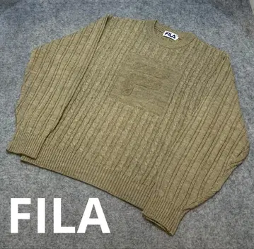 FILA 휠라 크루넥 로고 니트