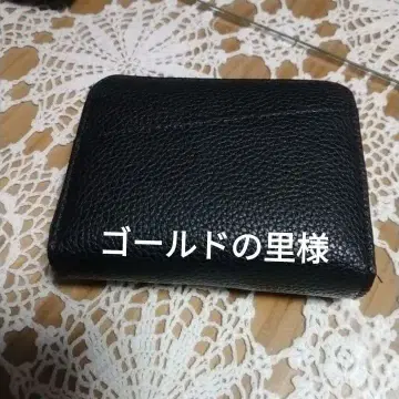 가죽 블랙 접이식 지갑