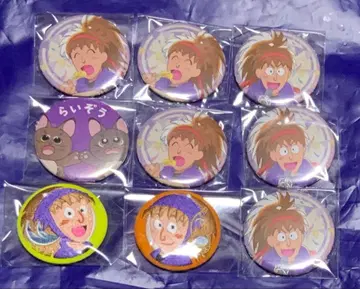 닌타마 란타로 난자타운 빈티지 자수 캔뱃지 후와 라이조 하치야 사부로