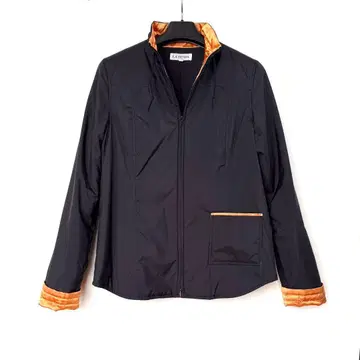 LA TENDA 라텐다 충전솜 아우터 38 블랙 x 오렌지 경량 자켓