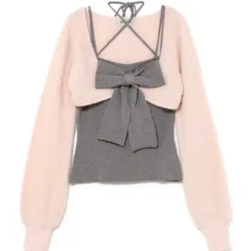 BUBBLES 버블스 리본 니트 앙상블