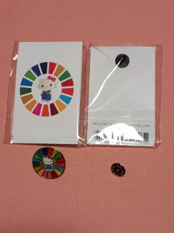 헬로키티 SDGs 핀 배지