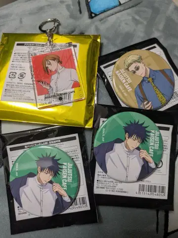 주술회전 카페 2025 캔뱃지 아크릴 키링