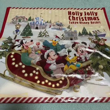 디즈니 리조트 크리스마스 쇼핑백 M