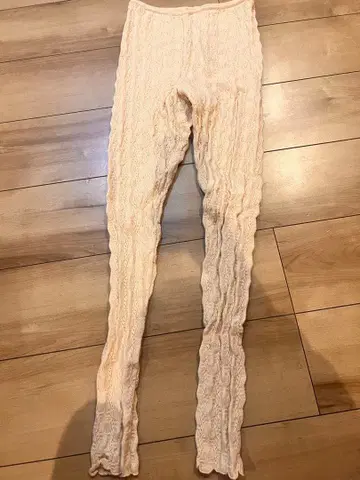 babaco 케이블 니트 레깅스 크림색