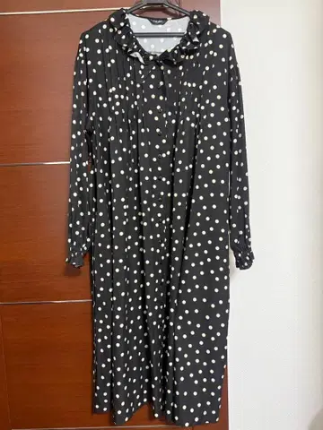 2025년 PINK HOUSE 도트 무늬 원피스 블랙 핑크하우스