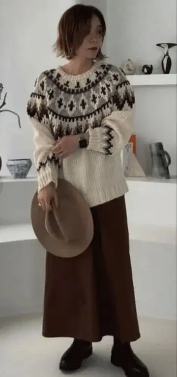 베이커 스커트 S 사이즈 브라운