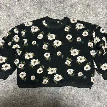 POPREA 꽃무늬 긴팔 니트 한국
