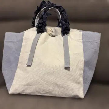 LUDLOW 프릴 핸들 토트백 블루