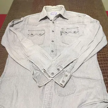 Bare Blue 데님 셔츠 사이즈 2 라이트 그레이