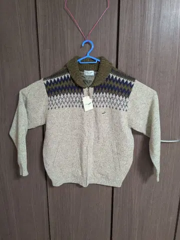 아가일 패턴 집업 점퍼