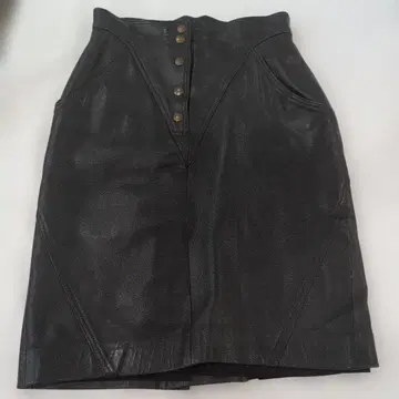 가죽 하이웨스트 타이트 스커트 블랙